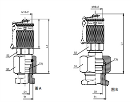 VKA3 壓力表連接測試點接頭 - 連接螺紋M16x2、parker球閥、PARKER接頭