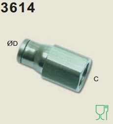 legris樂可利內(nèi)螺紋直接頭3614 legris接頭 legris閥門