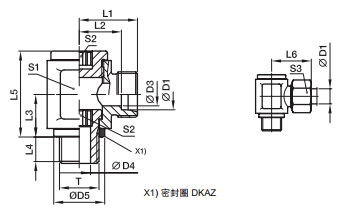 DSVW-M 低壓鉸接式接頭-公制螺紋金屬密封、PARKER卡套接頭、parker球閥