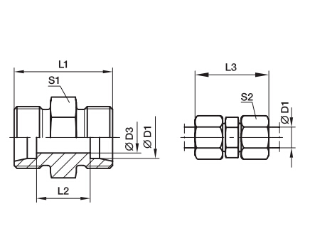 G 直通接頭、PARKER卡套接頭、PARKER接頭