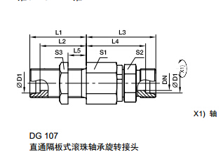 DG 隔板式滾珠軸承旋轉(zhuǎn)接頭、parker球閥、PARKER卡套接頭