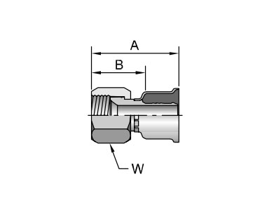 Parker膠管派克膠管接頭26系列16826JIC37? SAE 45? 雙錐 內(nèi)螺紋 直接頭、PARKER接頭、PARKER卡套接頭